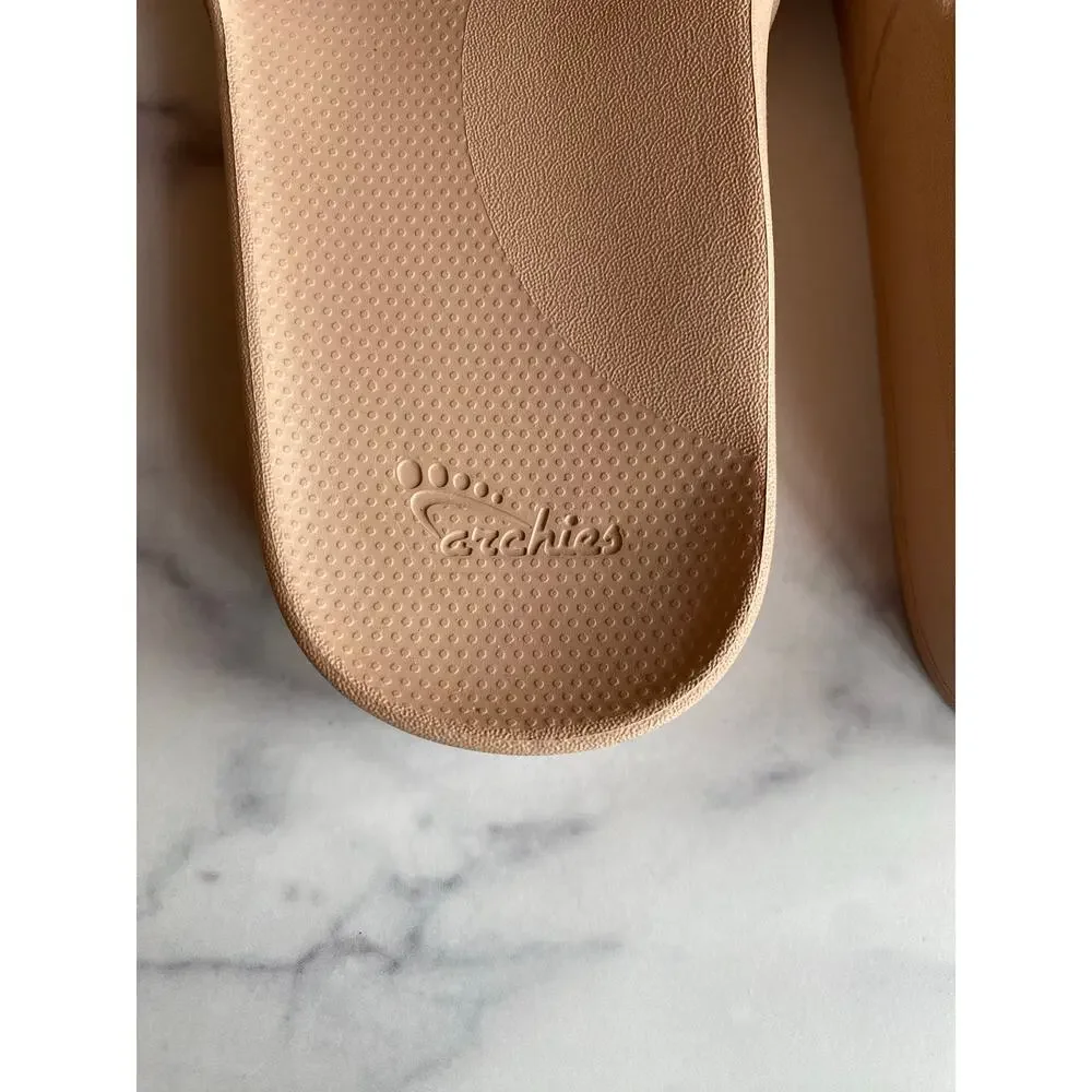 Archies Support Slides Tan Women's Size 7 - Picture 3 of 7